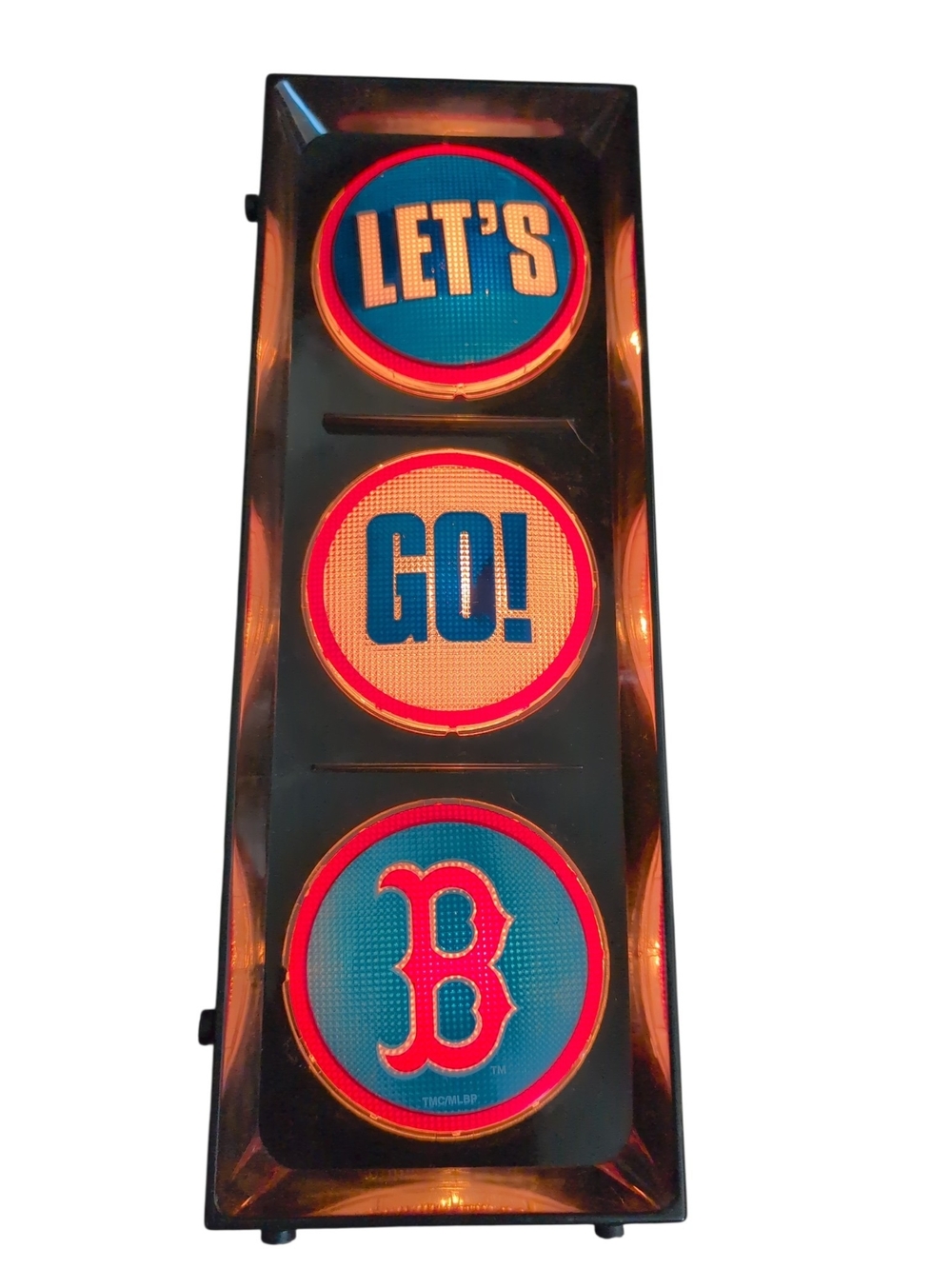 Let's Go! Traffic Light Wall Sign - Blue/Red